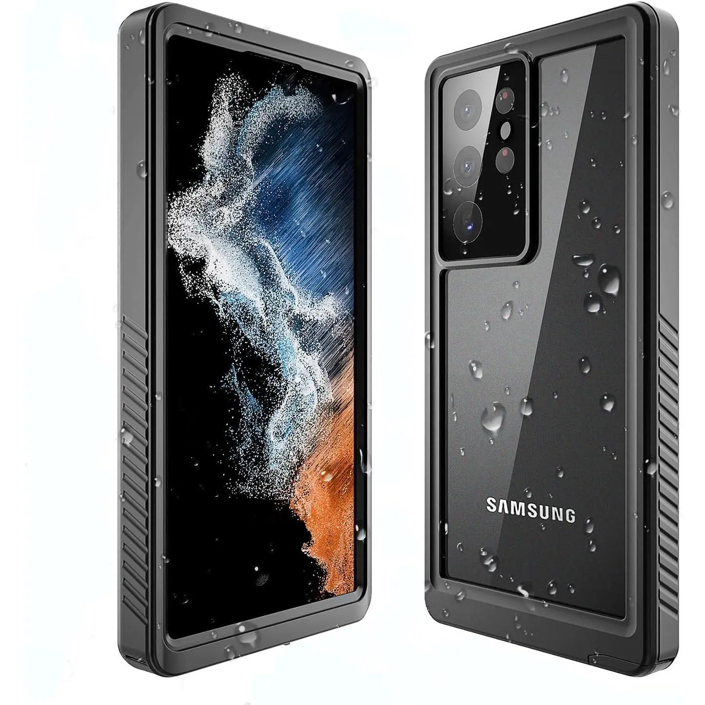 Samsung Galaxy S22 Ultra Case, 6.8inch 360°Full Body Heavy Duty Dustproof Shockproof Case Cover for Samsung Galaxy S22 Ultra, Samsung S22 Ultra Waterproof Case with Built-in Screen Protector
