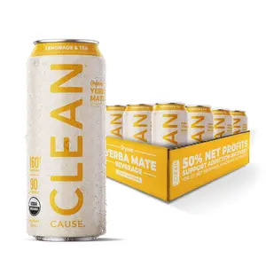 Lemonade & Tea Non-Carbonated Organic Yerba Mate Tea Beverage with No Artificial Sweeteners