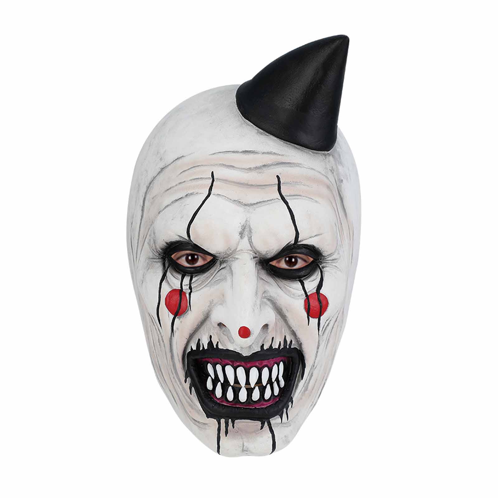 halloween festivity Terror Joker Mask,Killer Joker Latex Mask, with various horror styles, suitable for cosplayers and Halloween enthusiasts, suitable for role-playing at haunted house carnival prank props themed parties