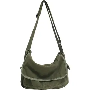 Canvas Messenger Bag for Men Women Crossbody Bag Satchel  Bag Harajuku Streetwear