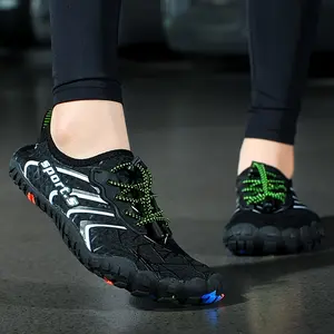 Men's Bare Water Shoes With Adjustable Buckle, Breathable Quick Dry Non Slip For Men's Summer Beach Walking/Pool Swimming/Outdoor Activities