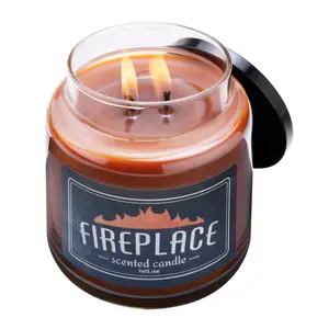 Fireplace Scented Jar Candle