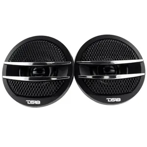 DS18 DS-TX1S 1.38 Inch Diamater .5 Inch VC Pei Dome Tweeter 200 Watts Silver DS18