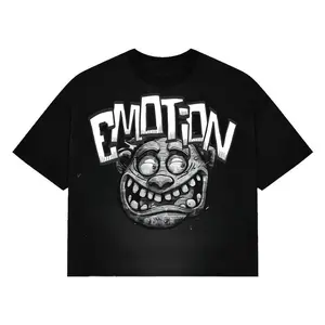 Mixed Emotion T-Shirt - Black Monster Unisex Cotton T Shirt, Fashion Cotton, Full Colors, Full Sizes, For Men, For Women