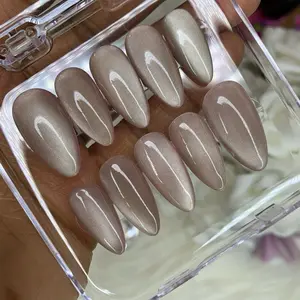 Cat Eye Glass Mirror Reflection-Press on nail