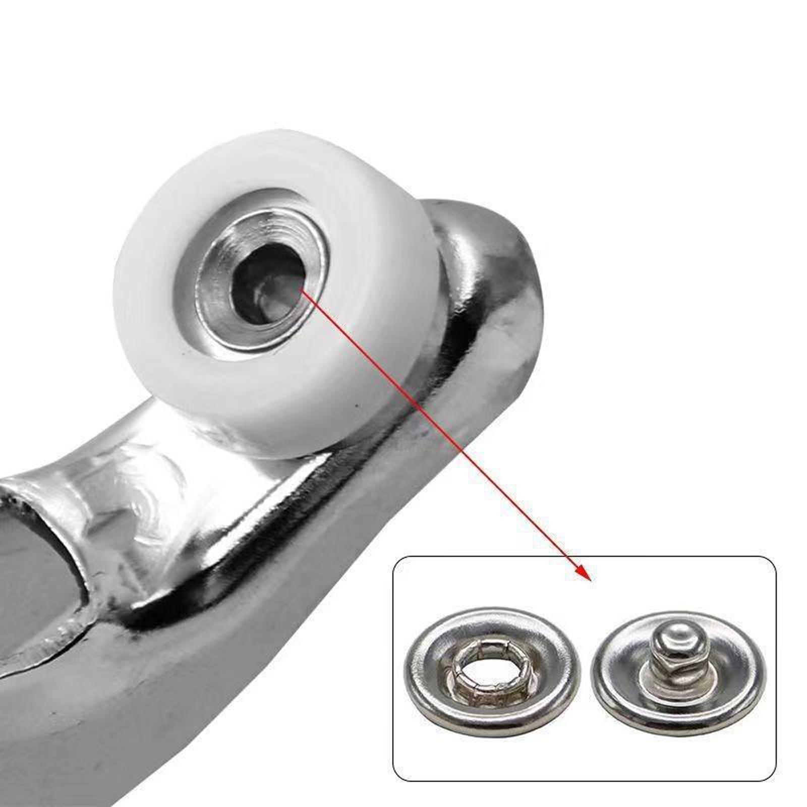 No Sew Snap Fastener Pliers Kit with 100pcs Metal Snap Buttons, Heavy Duty Snap Installation Tool, Strong Hold One Press Install, Easy for Beginners, DIY Fabric Leather Clothing Repair Kit No Sew Snap Fastener Pliers Kit with 100pcs Metal Snap Buttons, Heavy Duty Snap Installation Tool, Strong Hold One Press Install, Easy for Beginners, DIY Fabric Leather Clothing Repair Kit