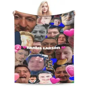 Daniel Larson Anime Blanket Cozy Plush Flannel Fleece for Girls Boys Bed Sofa Decor Halloween Christmas Gift Perfect for Home Decor