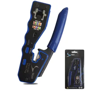 Skyo RJ45 Crimping Tool for Secure Network Connectivity with Lock Strip Cut Features Essential for RJ45 Connectors No Warranty