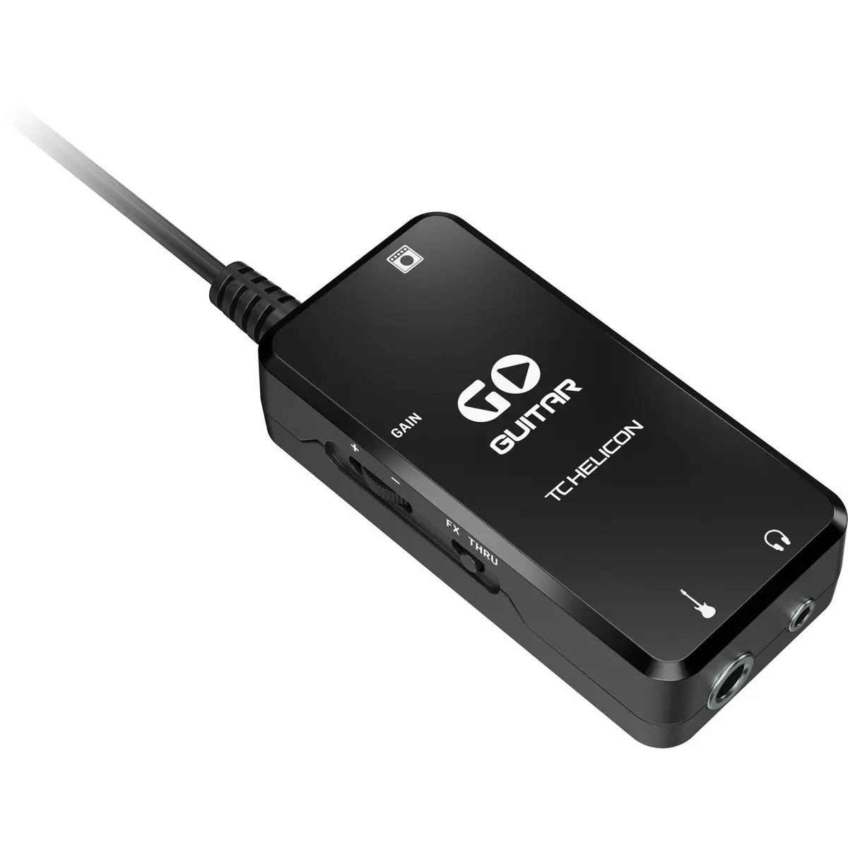 TC Helicon GO GUITAR Portable Audio Adapter, Single Unit Guitar Interface for Mobile Devices