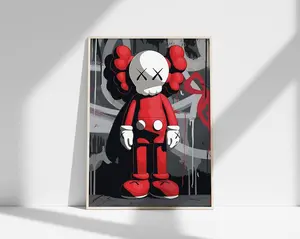 Hypebeast Single Poster,Printable KAW Graffiti Poster Dollar,Hypebeast Toys,Hypebeast Sneaker, Sneaker Prints - No Frame