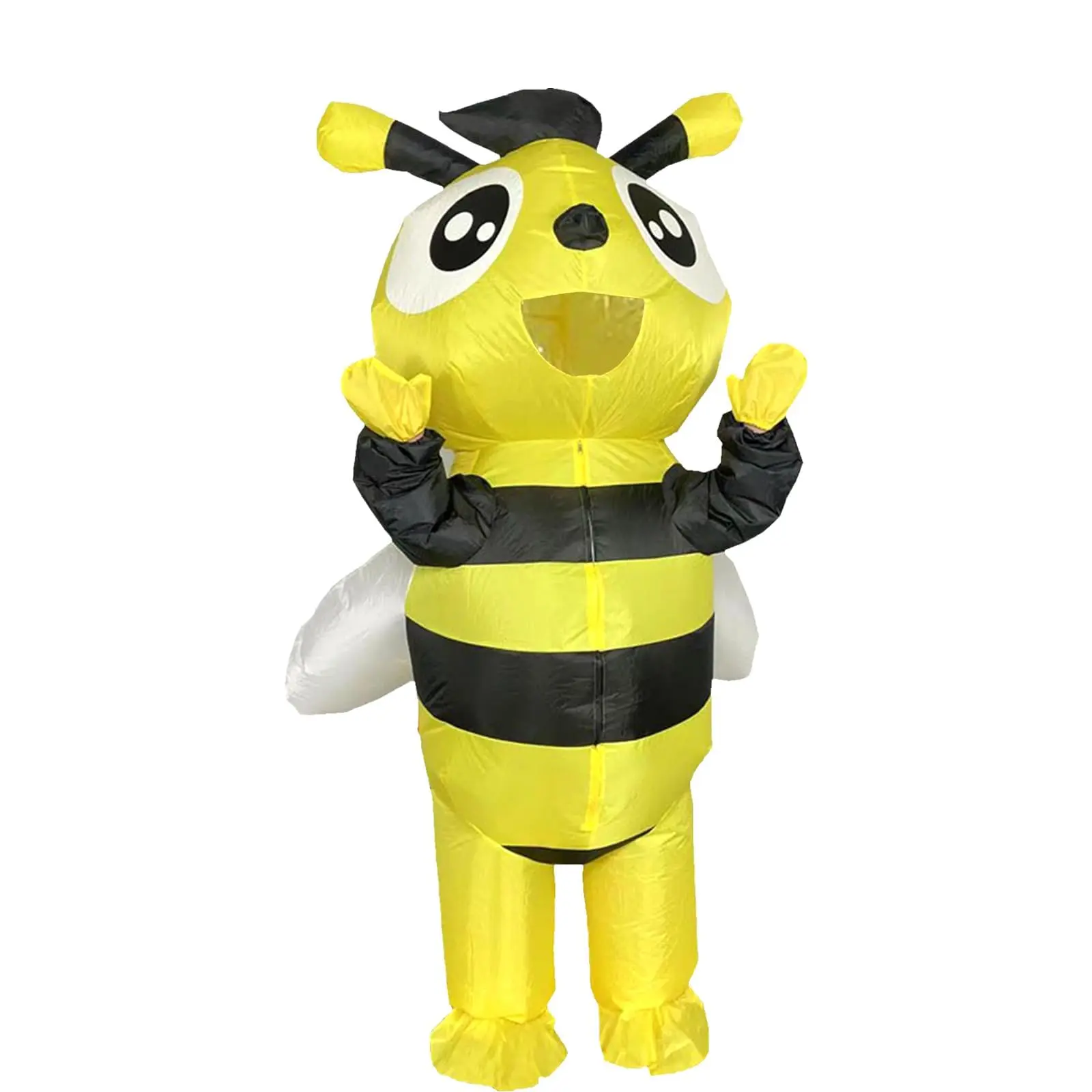 Inflatable Bumble Bee Costume for Adult, Full Body Blow Up Bee Costumes for Men and Women, Fancy Insects Costume Outfit  for Funny Halloween Cosplay Party