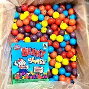 Dubble Bubble Gumballs One Inch Berry Blast Bulk Candy 1LB 3LB 4LB 5LB Assorted Gum Flavors