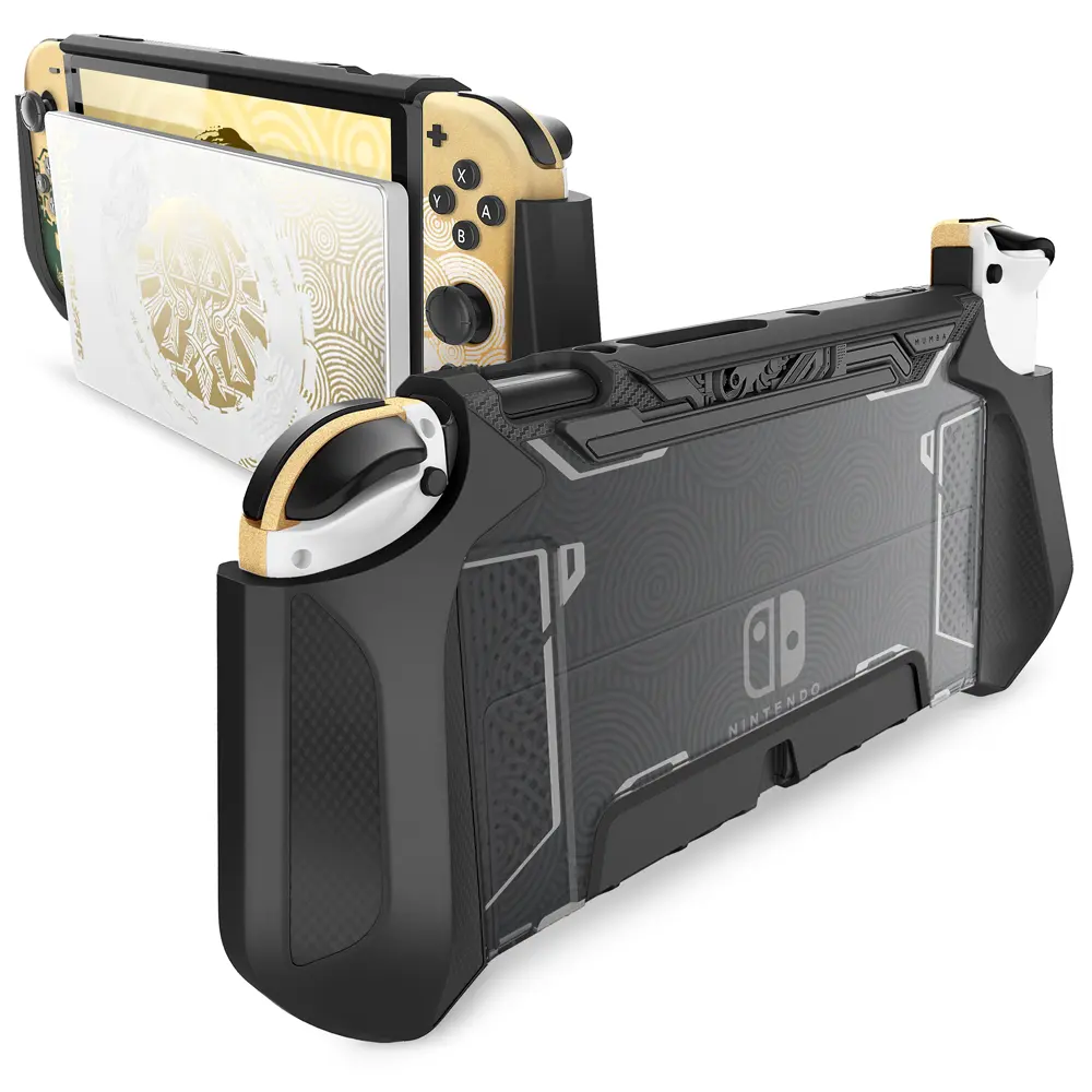 SUPCASE Mumba Blade Series Dockable TPU Grip Case with Full Protection for 2021 Nintendo Switch OLED Handheld Console, Includes Joy-Con Gaming Controller Cover - Gaming Console Accessory, Accessories