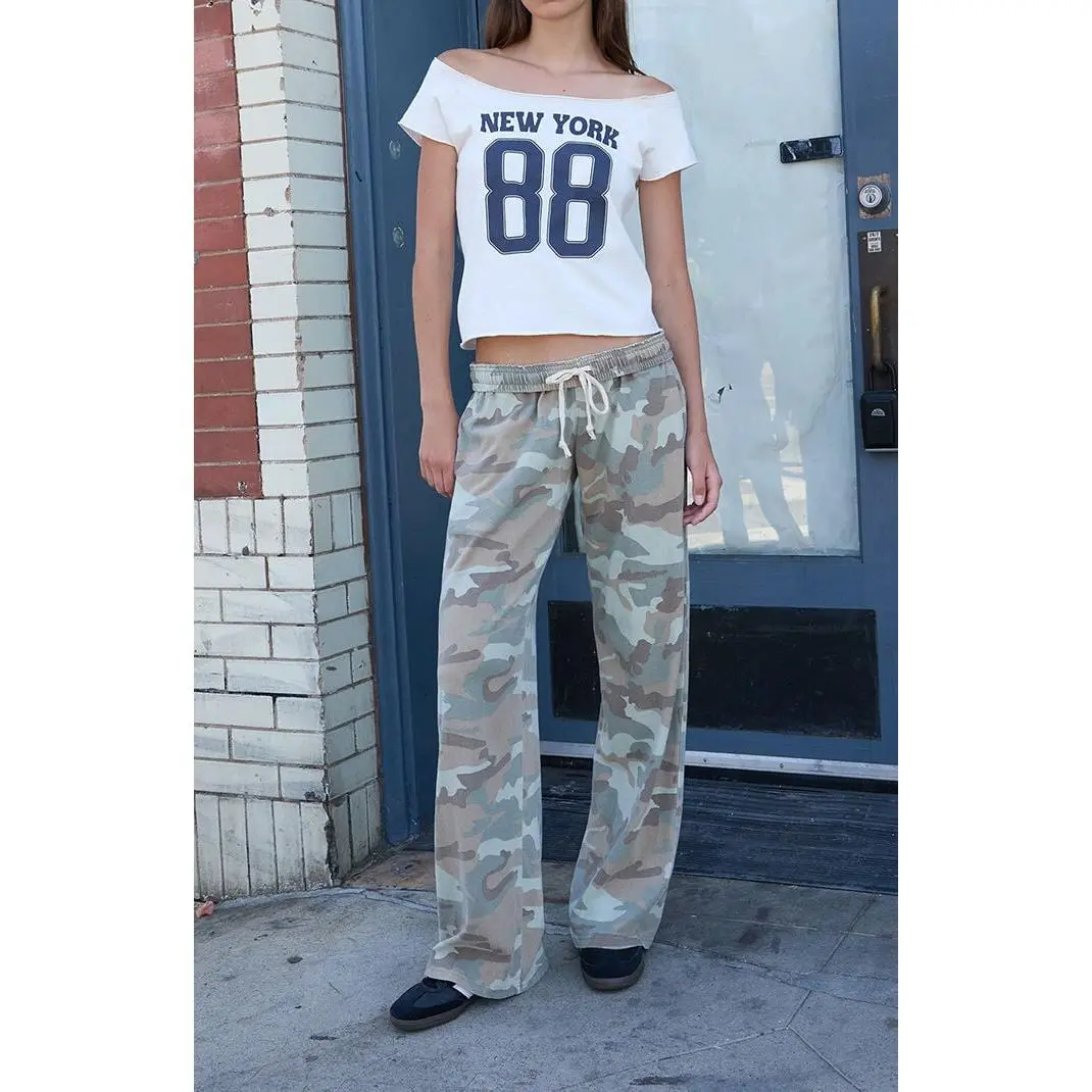 John Galt Women's Camo Anastasia Baggy Sweatpants