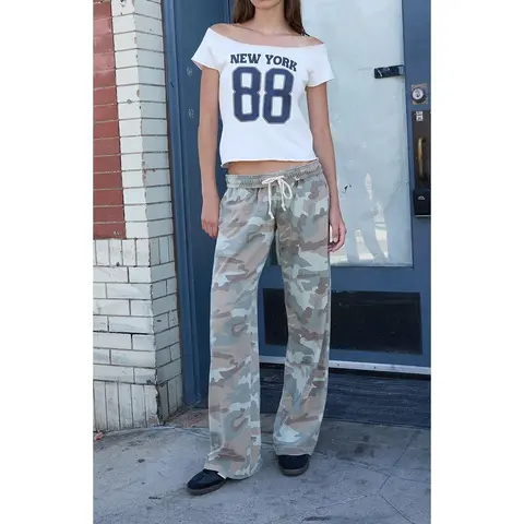 John Galt Women's Camo Anastasia Baggy Sweatpants