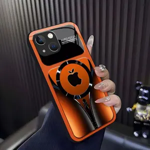 Suitable for [iPhone 14 Plus]high-end phone case ，Luxury Flowing Light Aesthetic Magsafe Case Anti-Scratch Magnetic Glass Cover YM99