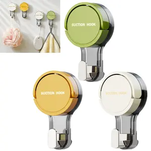 Strong Suction Cup Hooks, No Drill Wall Hooks for Bathroom Kitchen Heavy Duty