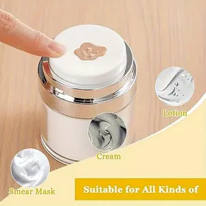 1pc Air Pump Tank, Empty Cosmetic Tank Container And Pump, Reinflatable Travel Lotion Tank And Lid Moisturizer, Skin Cream, Fashion Feminine Products, Travel Essential For Restaurant Hotel Commercial