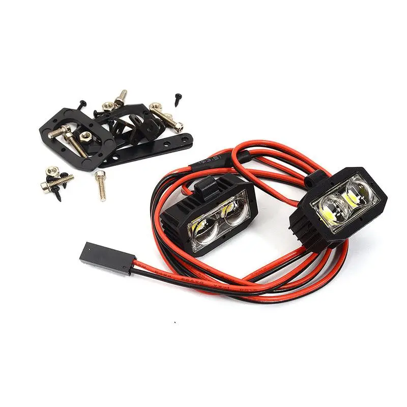 Realistic Bright Spot LED (2x2) Light Set for 1/10 Off-Road Vehicles