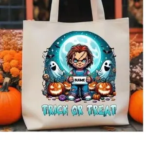 Sublimation Halloween Bags Canvas - Perfect for HALLOWEEN trick or treat