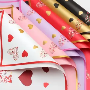 19 Sheets Love Edge Magic Bouquet Paper, Waterproof Durable Korean Style Flower Packaging Paper, Ideal for Holidays and Gifts, Gift Wrapping Supplies