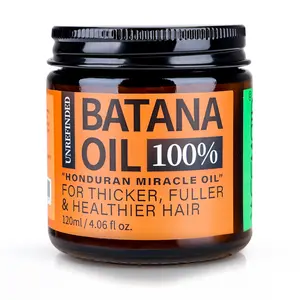 Batana Oil for Hair Growth Dr Sebi, 100% Raw Organic Batana Hair Mask from Honduras, Wild Growth Hair Oil, Scalp Oil Promotes Hair Thickness, Prevents Loss for Men & Women, 4.06 fl oz