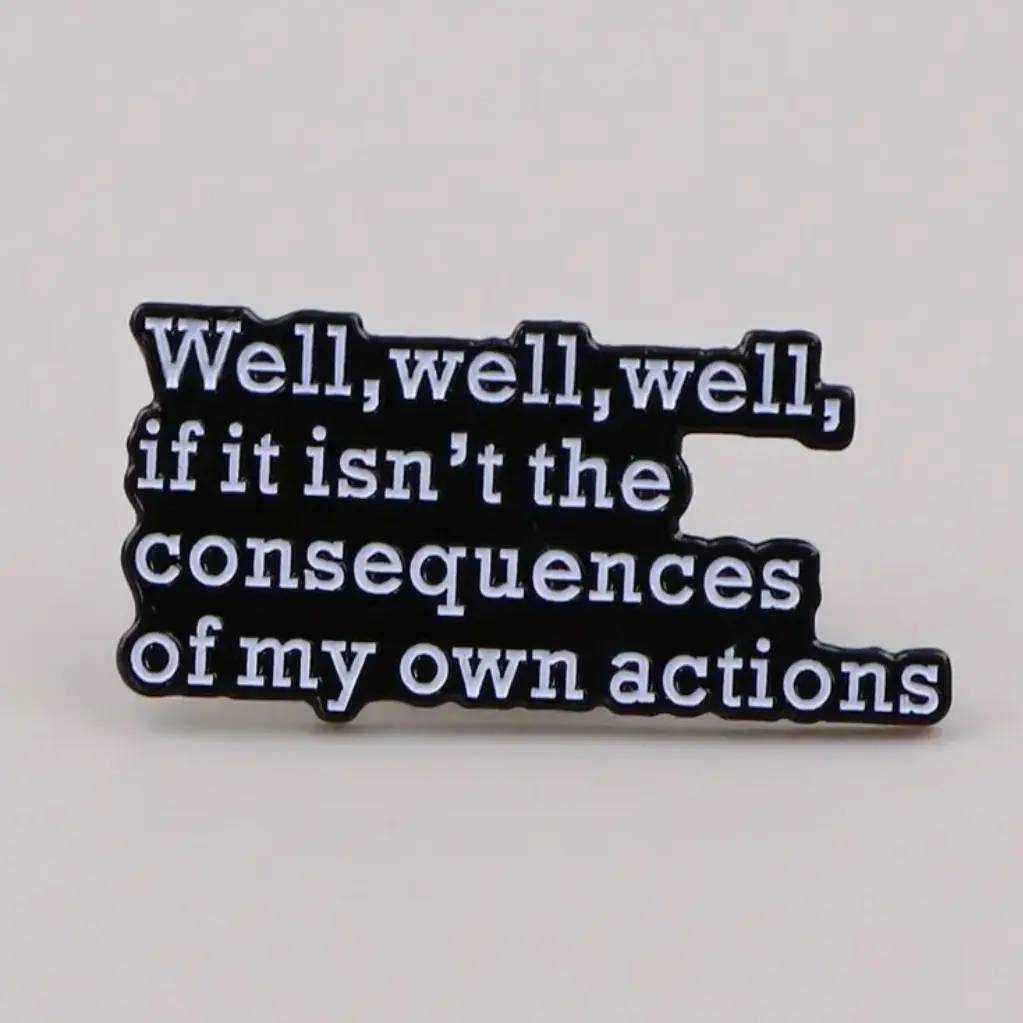Funny enamel pin