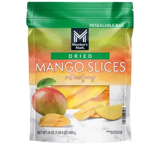 Member's Mark Dried Mango Snacks - 24 oz Resealable Bag for On-the-Go Snacking, Natural Tropical Fruit Treat