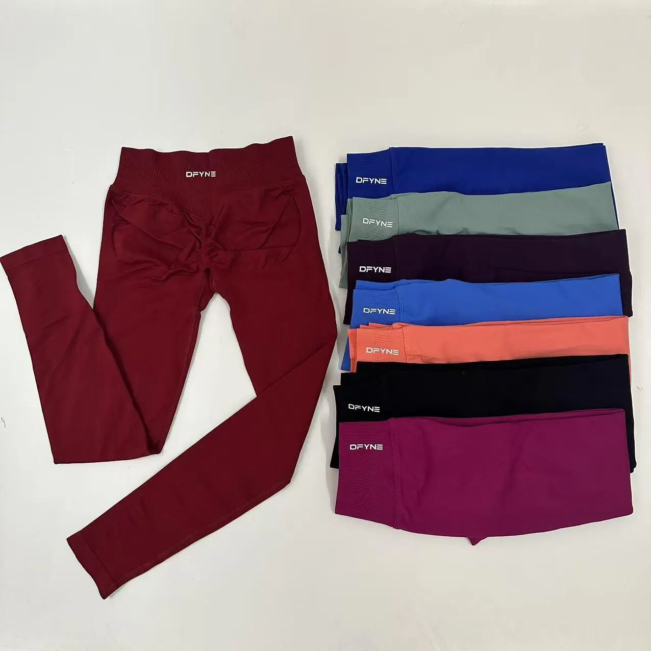 Dfyne Impact High-waist women's tight-fitting trousers and seamless yoga pants, suitable for sports, cycling and outdoor activities. Dfyne Impact High-waist women's tight-fitting trousers and seamless yoga pants, suitable for sports, cycling and outdoor activities.