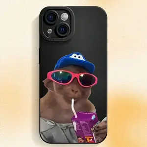 Monkey Funny Phone Case, Compatible With IPhone 15Pro Max/15Pro/15 Plus /15 /14 Pro Max/14 Pro/14 Plus/14/13 Pro Max/13pro/13Mini/13/12Pro Max/12Pro/12Mini/12/11 Pro Max/11 Pro/11/X/XR/XS/XSMax/7/8/7Plus/8Plus, Silicone