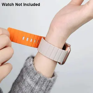 Silicone Watch Band, Magnetic Buckle Watch Band for Apple Watch Ultra2 Series 10 46 42 9 8 7 6 SE 5 4 3, Wearable Accessories