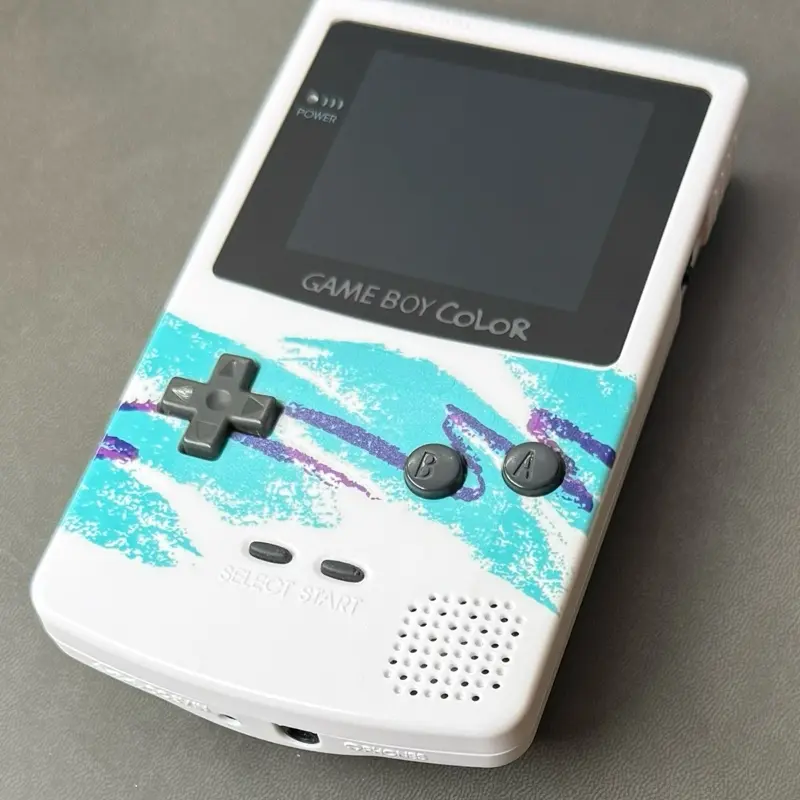 GBC Chillboy custom upgraded Game Boy Color  w/ backlit AMOLED touchscreen controls