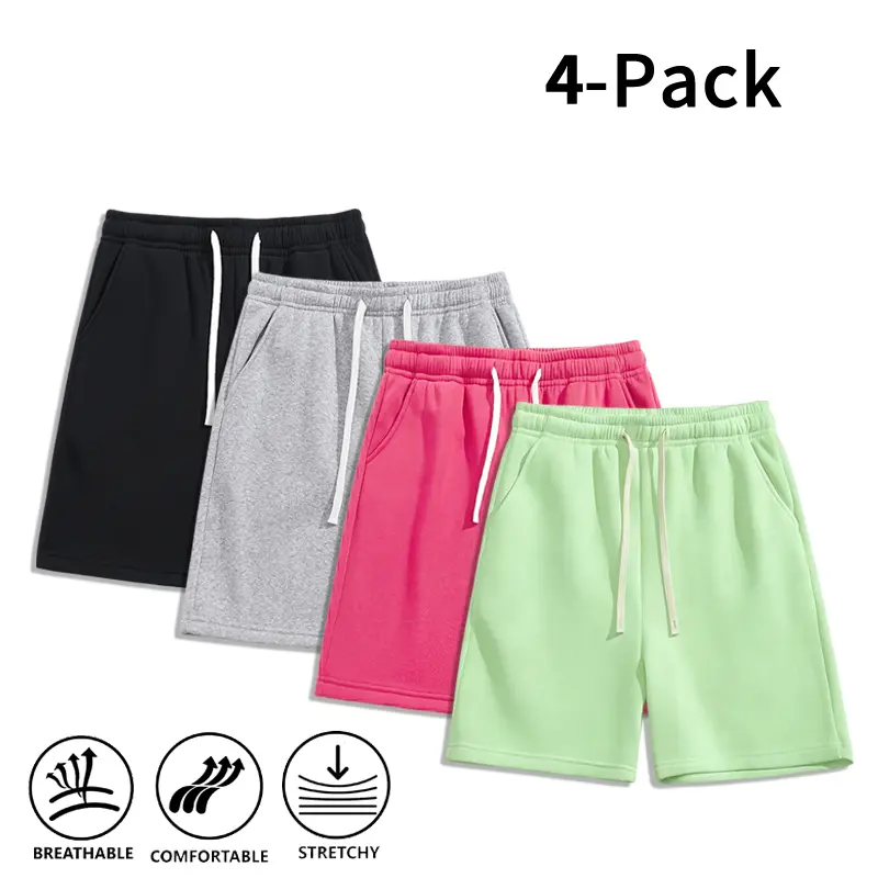 4-Pack or 1-Pack Men’s Workout Shorts, for Basketball, Fitness & Everyday Wear. Summer Vibes,clothes for back to school,first day of school outfits