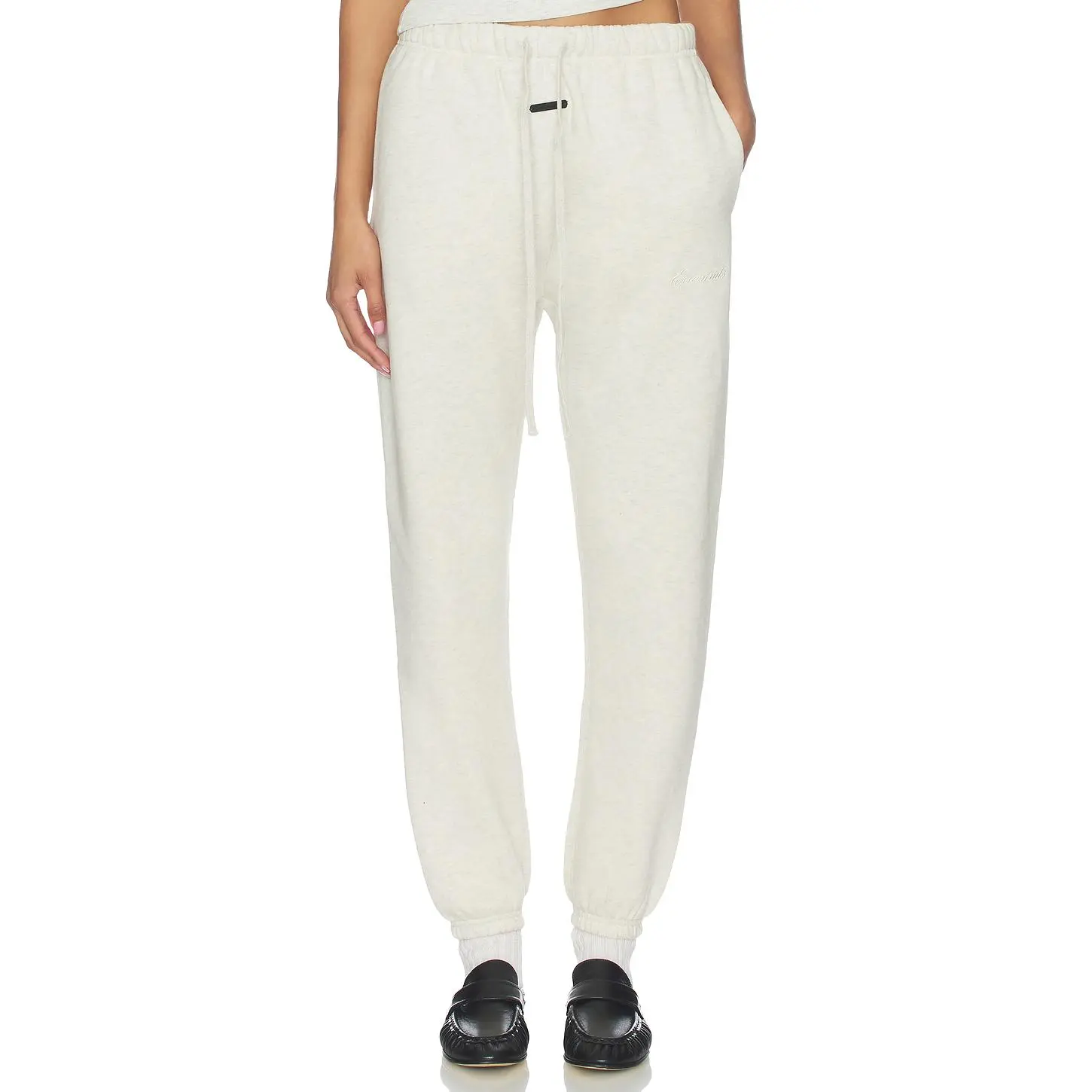 Fear of God ESSENTIALS Signature Vintage Sweatpant in Oatmeal Heather