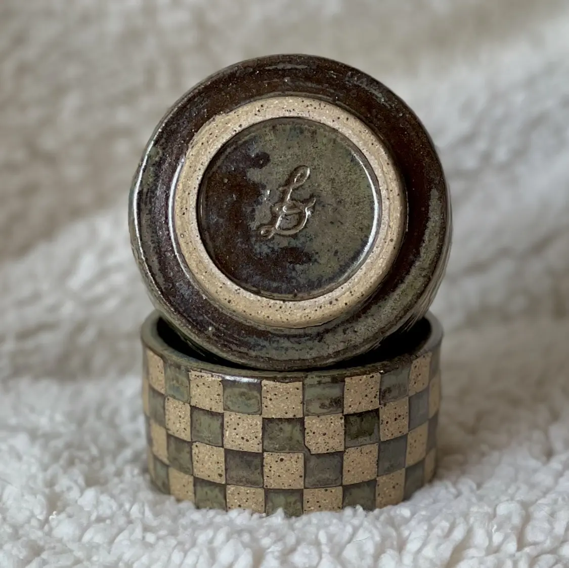 Checkered Espresso Cup