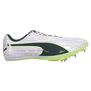 PUMA Mens Evospeed Sprint 13 And Field Running Sneakers Shoes - White