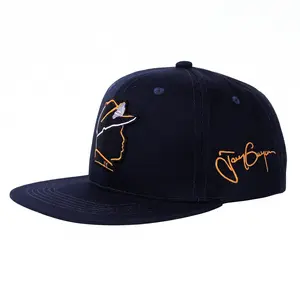 Tony Gwynn #19 San Diego Padres Navy Snapback Hat - Player Silhouette & Signature Embroidered Flat Bill Baseball Cap