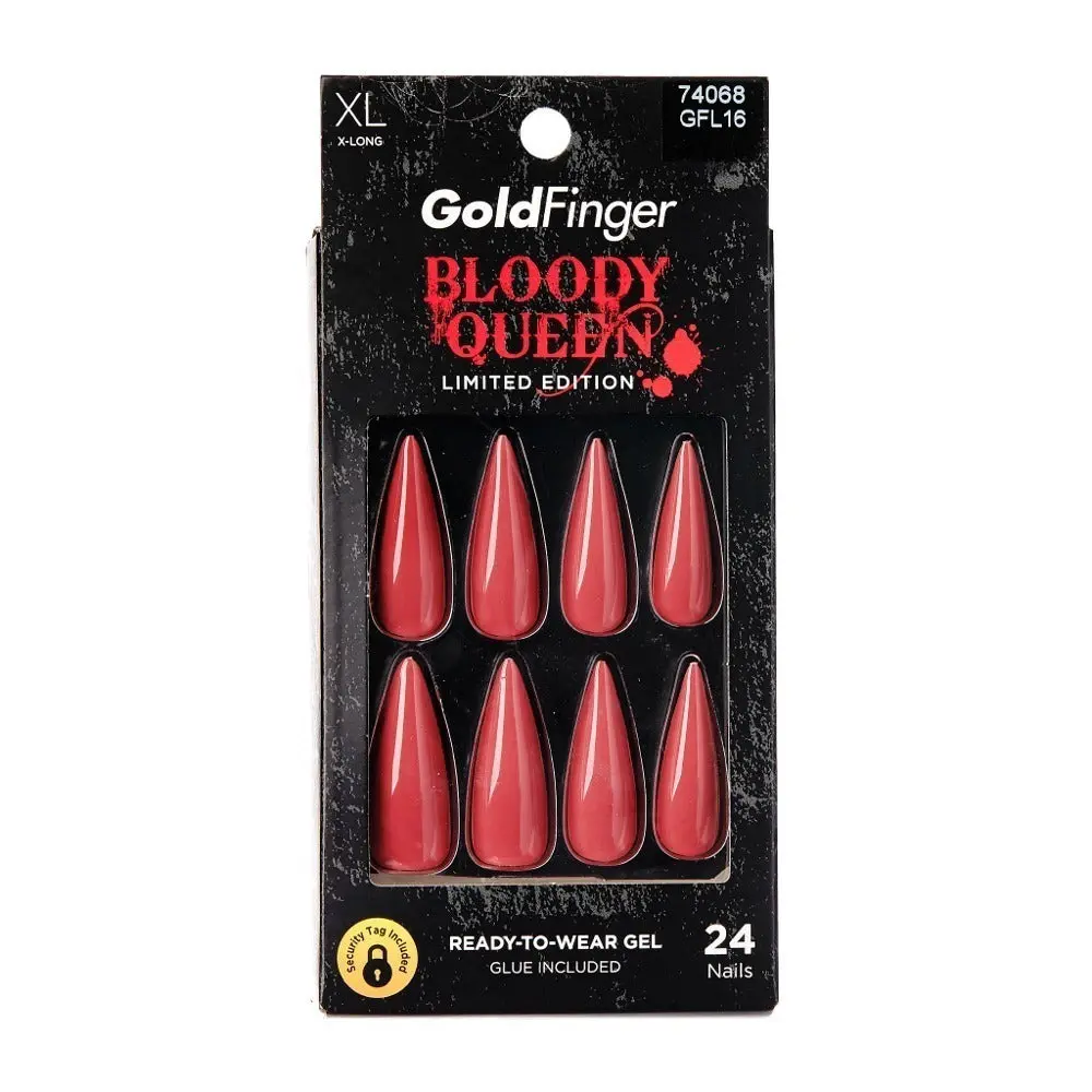Gold Finger Halloween Edition Bloody Queen Nails
