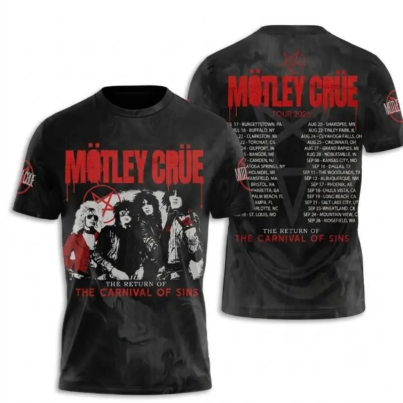 Mötley Crüe Heavy Metal 3D Shirt Gift For Fans QA03804