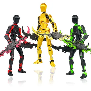 Assembled Legend 13 Action Figure: Legendary Collections 3D Printed Advanced Articulation for Dynamic Poses | Personalized DlY Assembly | Premium ABS & PLA, ldeal Animation & Collector's ltem (Assembled, Includes 4 Exquisite Weapons )