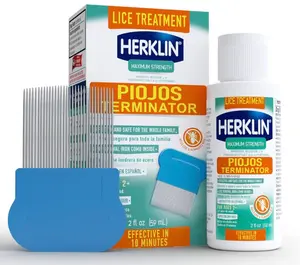 Herklin Lice Treatment Shampoo, Maximum Strength, Easy to Apply, 2 Fl Oz, Bottle Herklin Lice Treatment Shampoo, Maximum Strength, Easy to Apply, 2 Fl Oz, Bottle