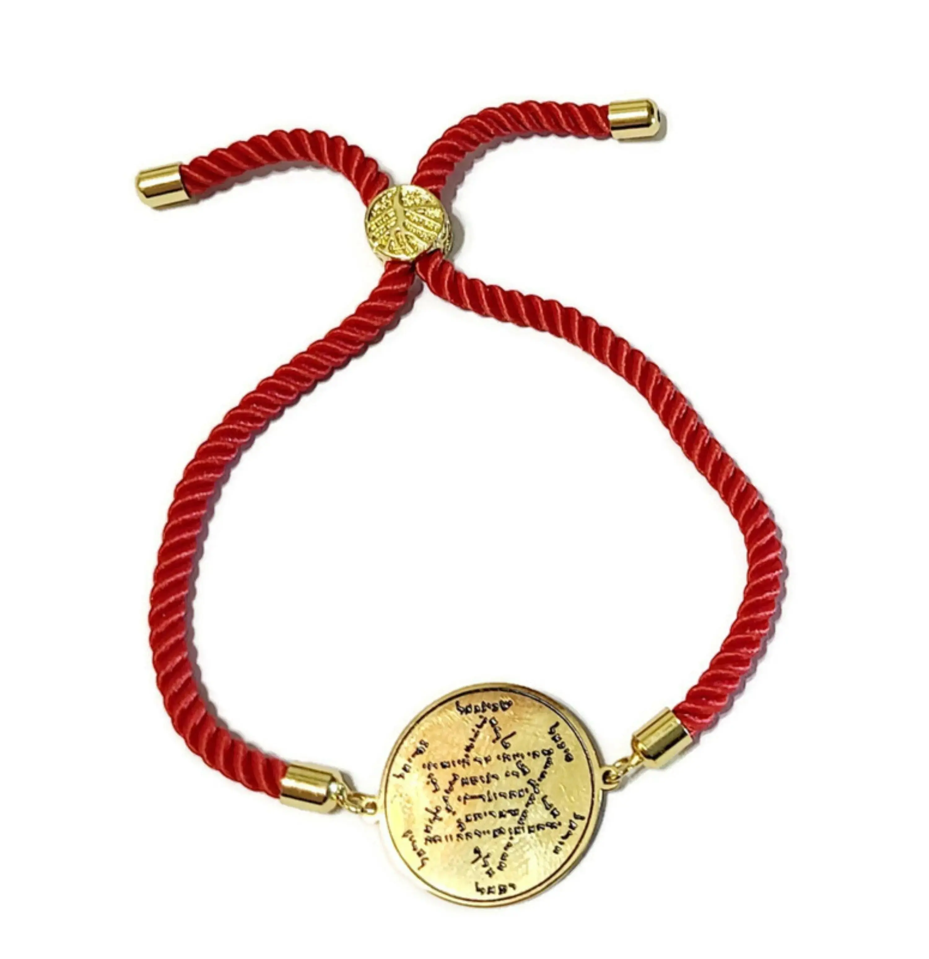 Archangels Talisman Red Cord Bracelet - Angelic Protection with 72 Names of God