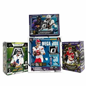 (840) 4 box  PICK YOUR TEAM football sports cards breaks!!!!!!! 4 - 2025 boxes including (1x) Donruss MEGA box (1x) Optic blaster box. (1x) Mosaic blaster box.  (1x) Select blaster BOX!!
