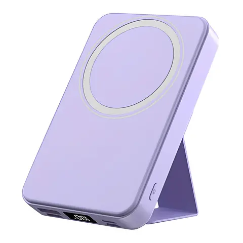 Vaiseke 10000mAh Magnetic Power Bank for iPhone 12–18 Series, Wireless Portable Charger with USB-C Cable, Foldable Stand and LED Display,techvibes