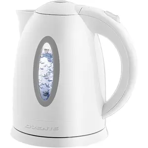 Electric Kettle, 1.7L Fast Boiling Water Heater for Coffee or Tea, BPA Free with Water Level Gauge, Auto ShutOff, BoilDry Protection, Indicator Light and Removable Filter, White KP72W