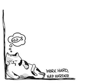 “Work Hard, Nap Harder” Sticky Notes (3x3)