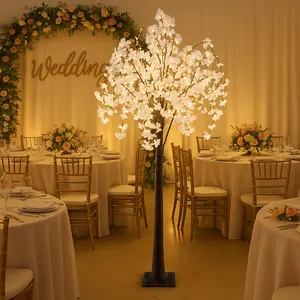 6ft Cherry Blossom Tree with LED Fairy Lights, Artificial Tree for garden, party, holiday, wedding