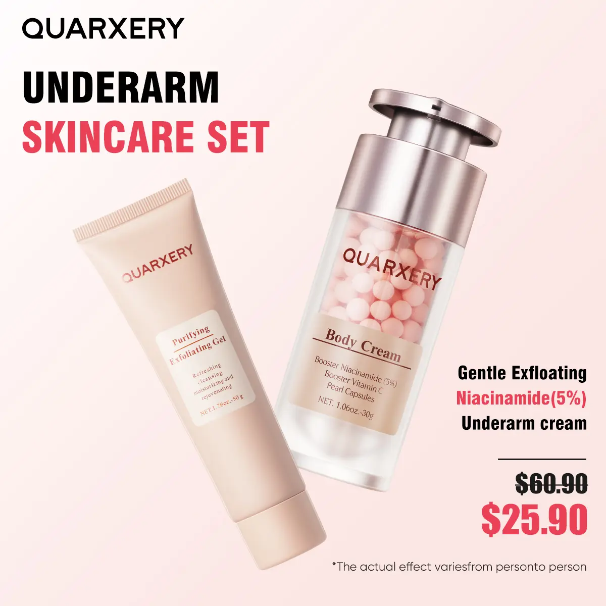 QUARXERY YX Skin Radiance Serum Set Pack - 5% Niacinamide Pear Capsules Booster, Facial Moisturizing Serum for Radiant Skin & Facial Glow, Moisturize, Brightening Kit, Glow Up, Serum Plus Moisturizer For Full Care