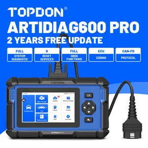 2025 TOPDON  ArtiDiag 600Pro full system diagnostic scanning tool, equipped with 9 basic maintenance functions, supports Android iOS system, is an upgraded version of AD600S/AD500, two years of free updates