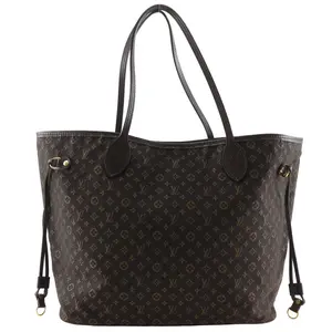 Pre-owned Louis Vuitton Nylon Tote Bags Neverfull MM Monogram Idylle Cotton Tote Bag